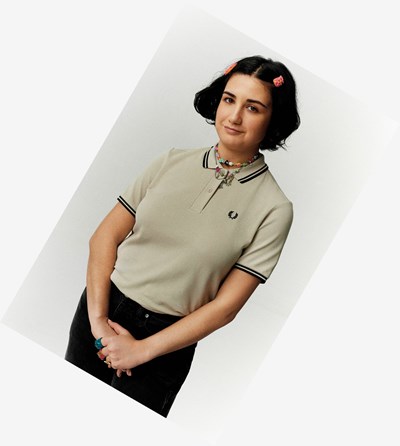 Black Fred Perry G3600 Women's Polo Shirts | GFNIR-2438
