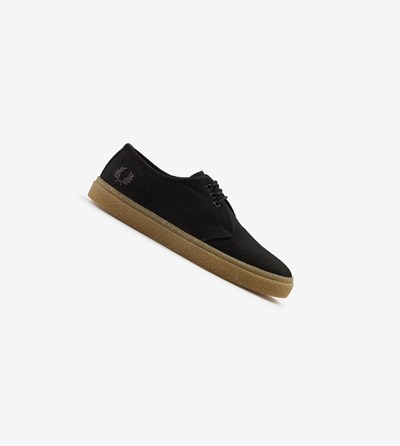 Black Fred Perry Linden Men's Suede Shoes | ZHTXC-5893