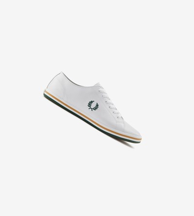 White Fred Perry Kingston Men's Sneakers | DGVLM-3708