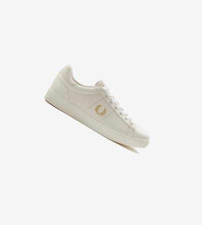 White Fred Perry Spencer Men's Sneakers | SUBRN-2741